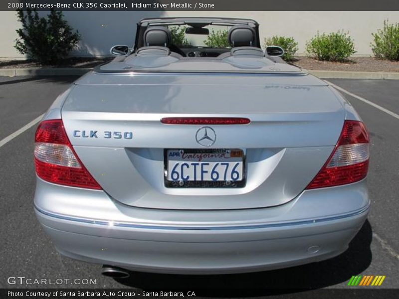 Iridium Silver Metallic / Stone 2008 Mercedes-Benz CLK 350 Cabriolet