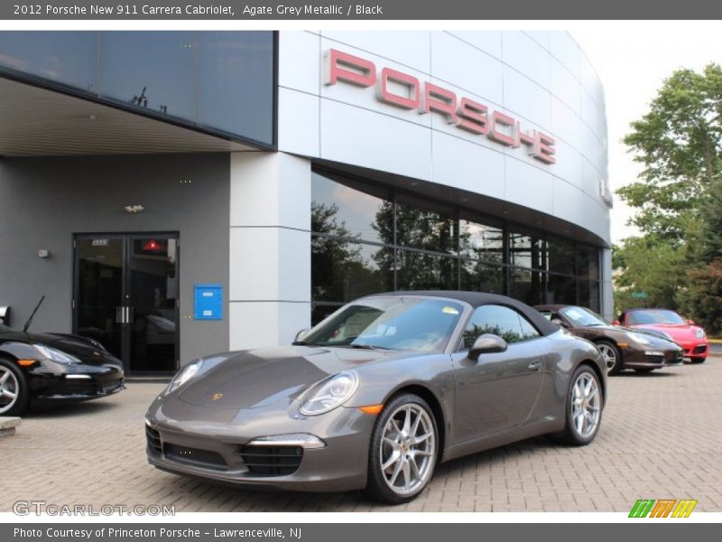 Agate Grey Metallic / Black 2012 Porsche New 911 Carrera Cabriolet