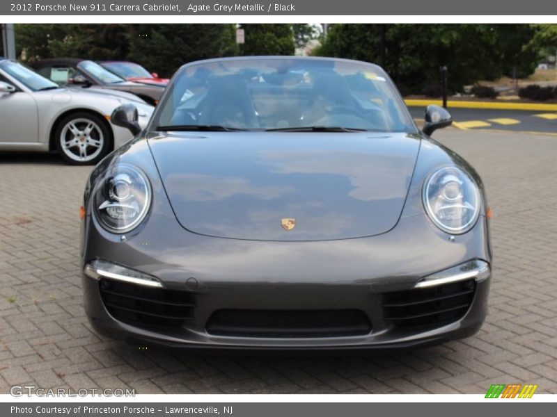 Agate Grey Metallic / Black 2012 Porsche New 911 Carrera Cabriolet