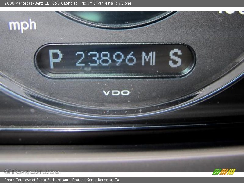 Iridium Silver Metallic / Stone 2008 Mercedes-Benz CLK 350 Cabriolet