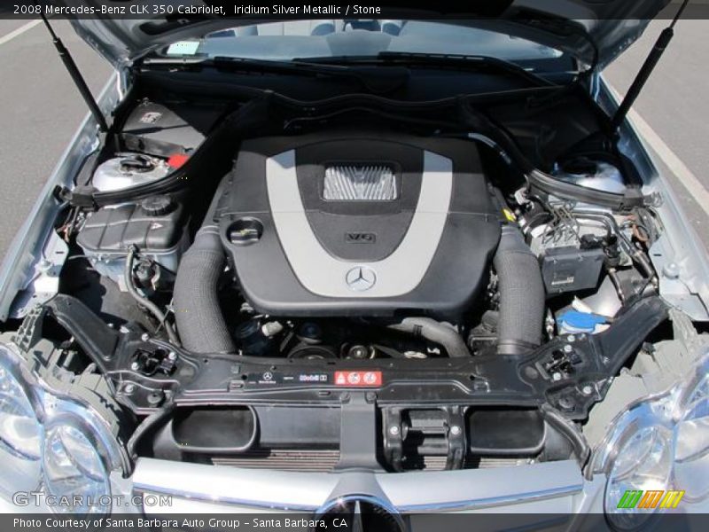 Iridium Silver Metallic / Stone 2008 Mercedes-Benz CLK 350 Cabriolet