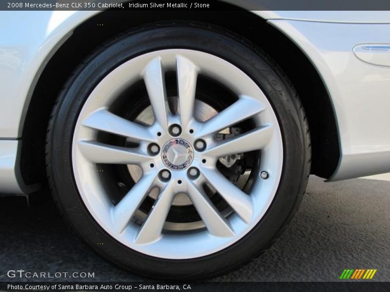 Iridium Silver Metallic / Stone 2008 Mercedes-Benz CLK 350 Cabriolet