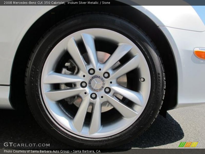 Iridium Silver Metallic / Stone 2008 Mercedes-Benz CLK 350 Cabriolet