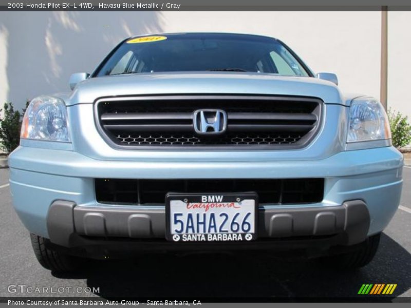 Havasu Blue Metallic / Gray 2003 Honda Pilot EX-L 4WD