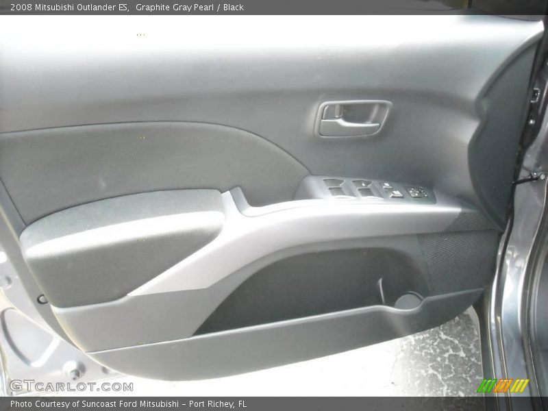 Graphite Gray Pearl / Black 2008 Mitsubishi Outlander ES