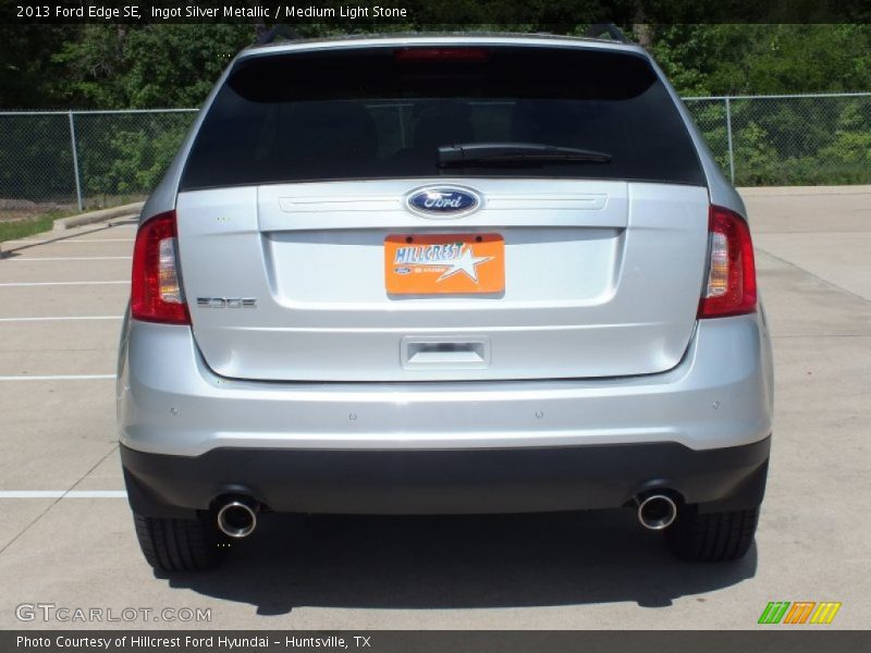 Ingot Silver Metallic / Medium Light Stone 2013 Ford Edge SE