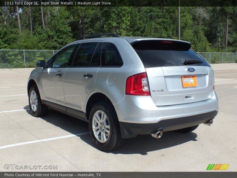 Ingot Silver Metallic / Medium Light Stone 2013 Ford Edge SE