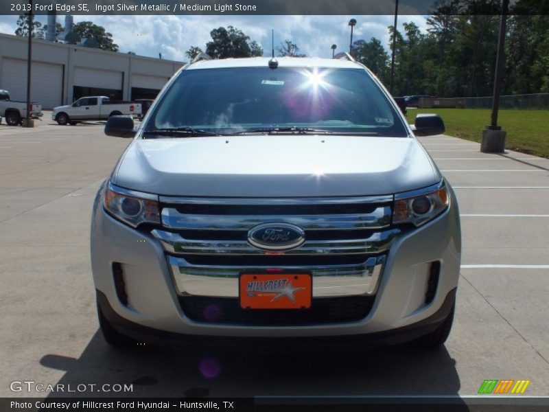 Ingot Silver Metallic / Medium Light Stone 2013 Ford Edge SE