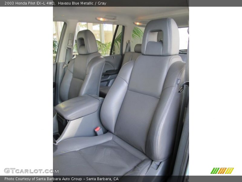 Havasu Blue Metallic / Gray 2003 Honda Pilot EX-L 4WD