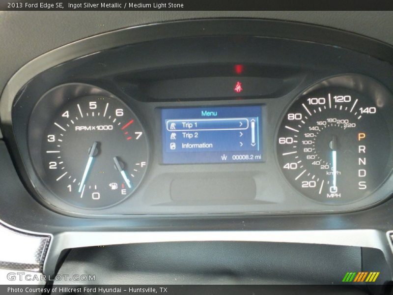 Ingot Silver Metallic / Medium Light Stone 2013 Ford Edge SE
