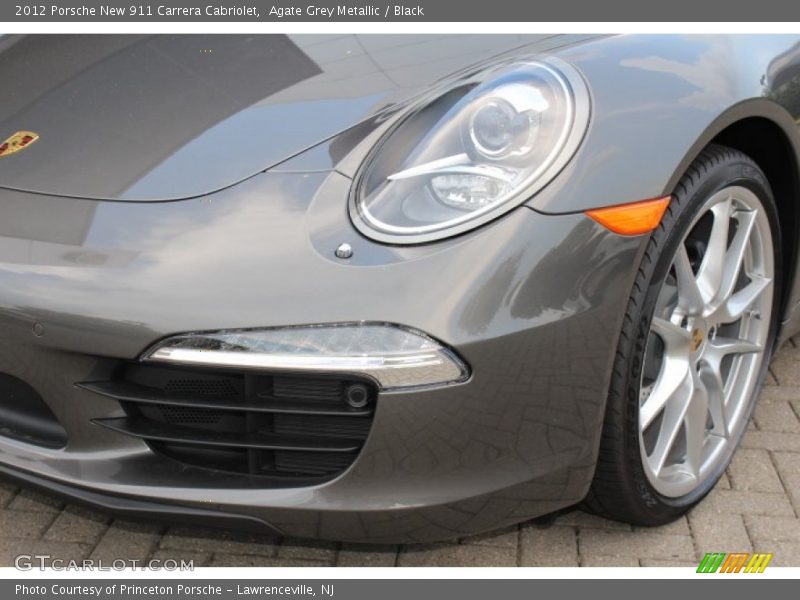 Agate Grey Metallic / Black 2012 Porsche New 911 Carrera Cabriolet