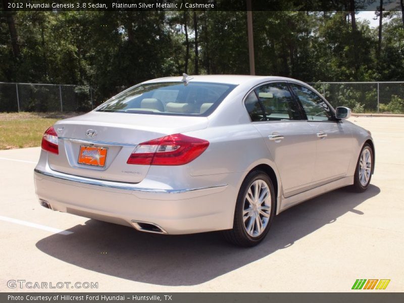 Platinum Silver Metallic / Cashmere 2012 Hyundai Genesis 3.8 Sedan