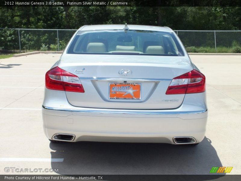 Platinum Silver Metallic / Cashmere 2012 Hyundai Genesis 3.8 Sedan