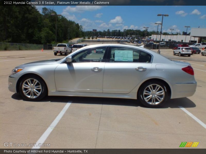 Platinum Silver Metallic / Cashmere 2012 Hyundai Genesis 3.8 Sedan