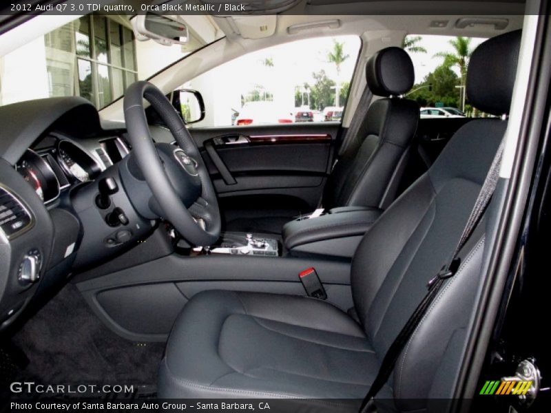 Front Seat of 2012 Q7 3.0 TDI quattro