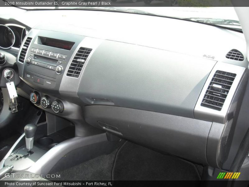 Graphite Gray Pearl / Black 2008 Mitsubishi Outlander ES