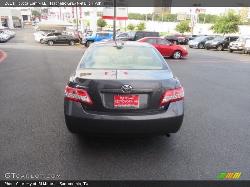 Magnetic Gray Metallic / Ash 2011 Toyota Camry LE