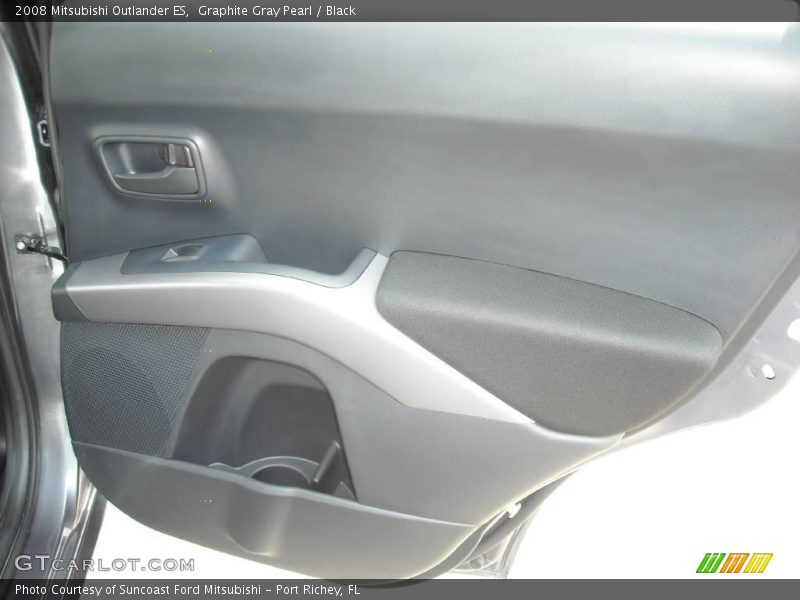 Graphite Gray Pearl / Black 2008 Mitsubishi Outlander ES