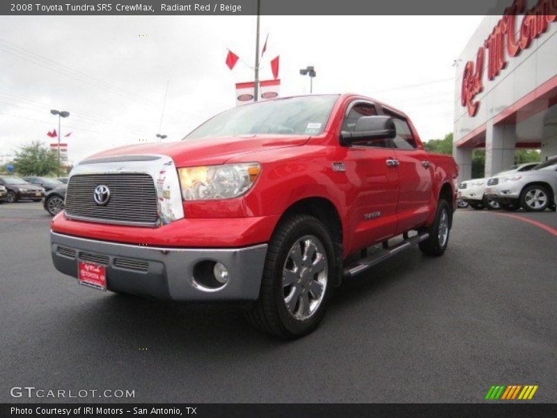 Radiant Red / Beige 2008 Toyota Tundra SR5 CrewMax