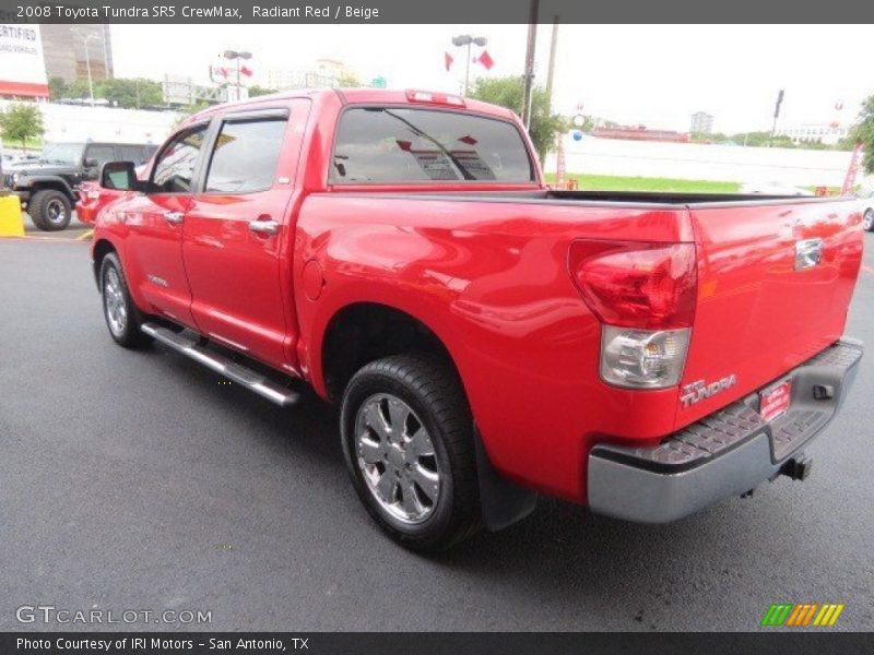 Radiant Red / Beige 2008 Toyota Tundra SR5 CrewMax