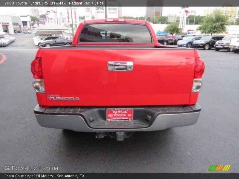 Radiant Red / Beige 2008 Toyota Tundra SR5 CrewMax