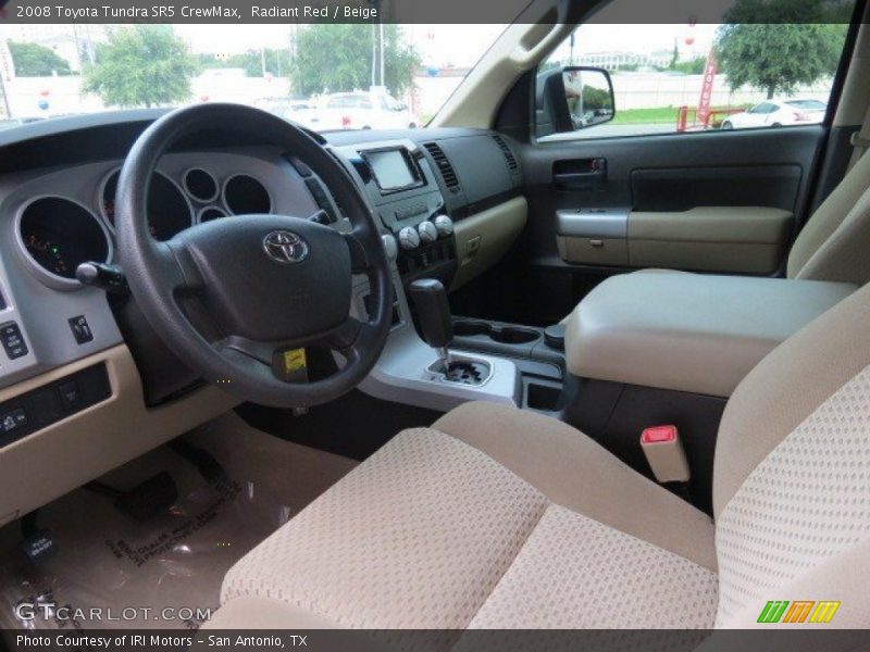 Radiant Red / Beige 2008 Toyota Tundra SR5 CrewMax