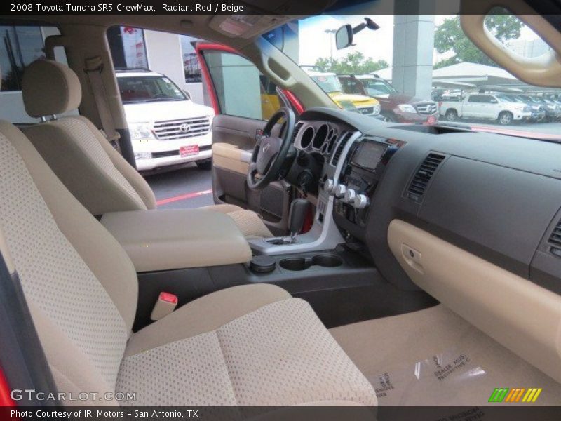 Radiant Red / Beige 2008 Toyota Tundra SR5 CrewMax