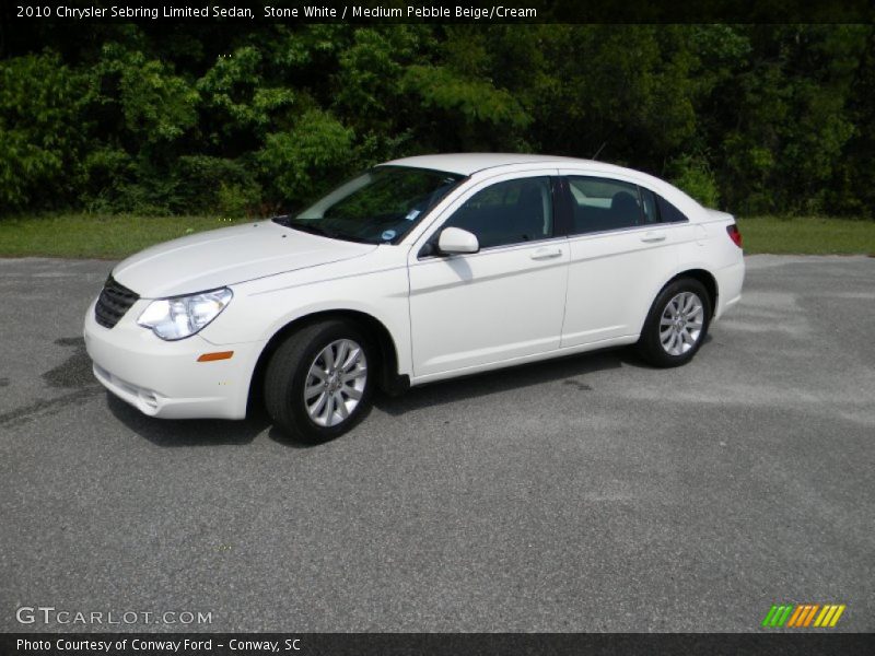 Stone White / Medium Pebble Beige/Cream 2010 Chrysler Sebring Limited Sedan