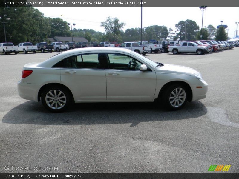 Stone White / Medium Pebble Beige/Cream 2010 Chrysler Sebring Limited Sedan