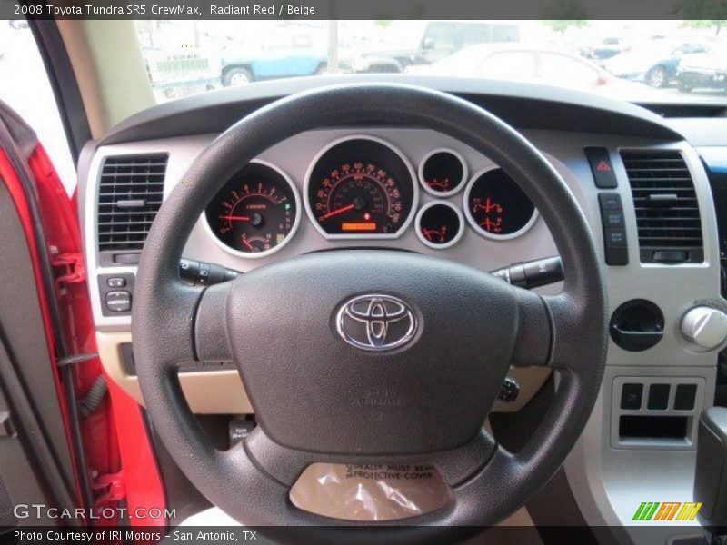 Radiant Red / Beige 2008 Toyota Tundra SR5 CrewMax