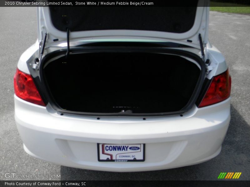 Stone White / Medium Pebble Beige/Cream 2010 Chrysler Sebring Limited Sedan
