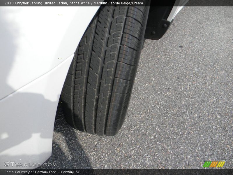 Stone White / Medium Pebble Beige/Cream 2010 Chrysler Sebring Limited Sedan