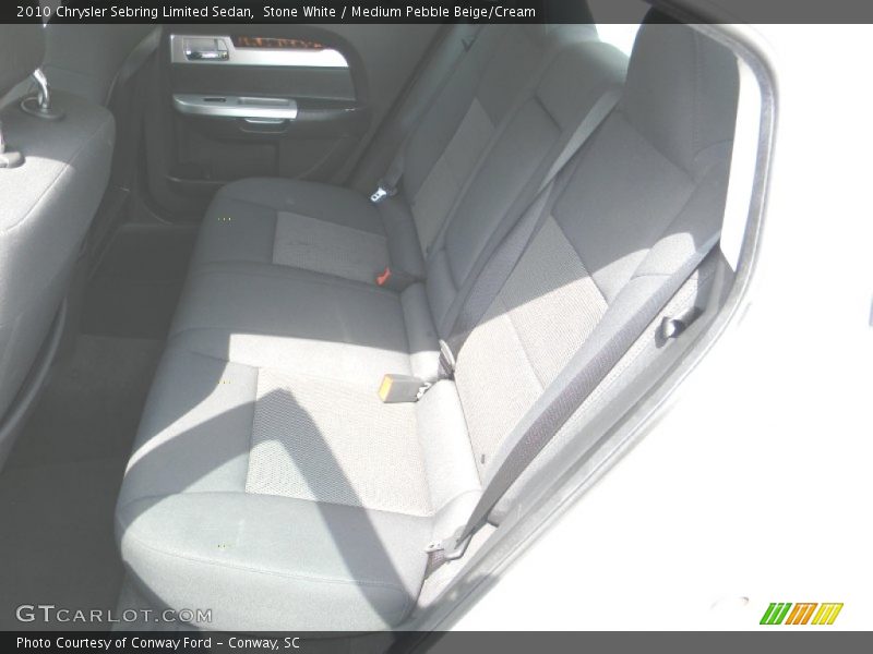 Stone White / Medium Pebble Beige/Cream 2010 Chrysler Sebring Limited Sedan