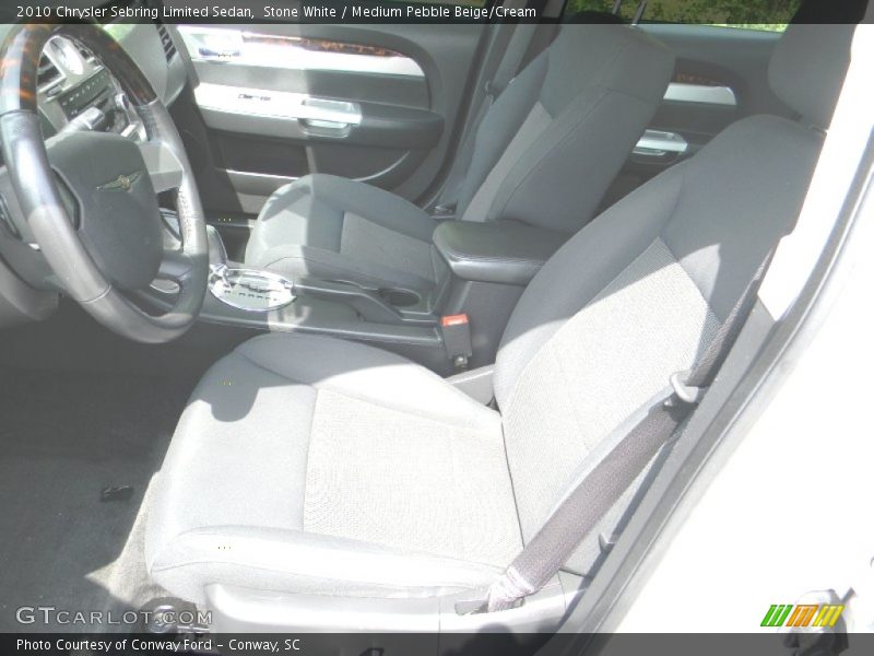 Stone White / Medium Pebble Beige/Cream 2010 Chrysler Sebring Limited Sedan