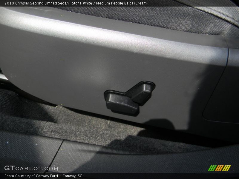 Stone White / Medium Pebble Beige/Cream 2010 Chrysler Sebring Limited Sedan