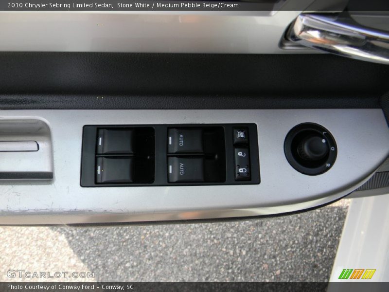 Stone White / Medium Pebble Beige/Cream 2010 Chrysler Sebring Limited Sedan