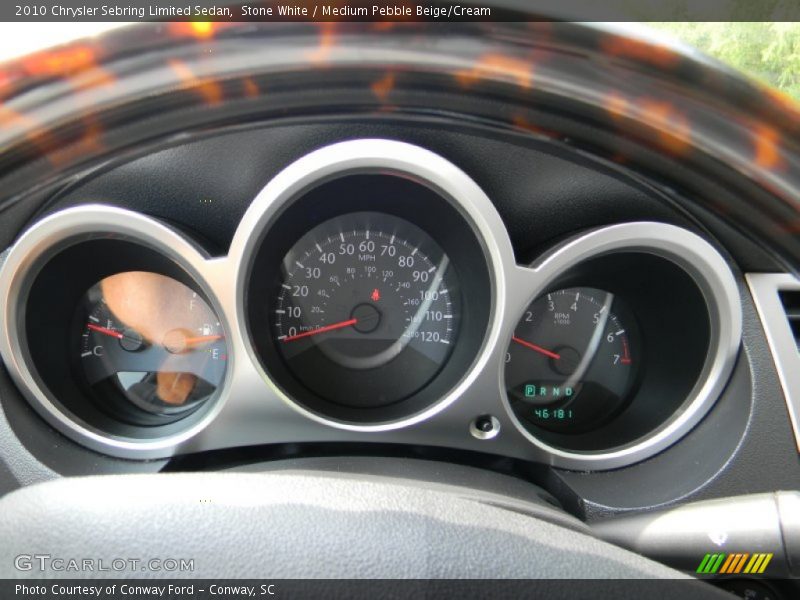 Stone White / Medium Pebble Beige/Cream 2010 Chrysler Sebring Limited Sedan