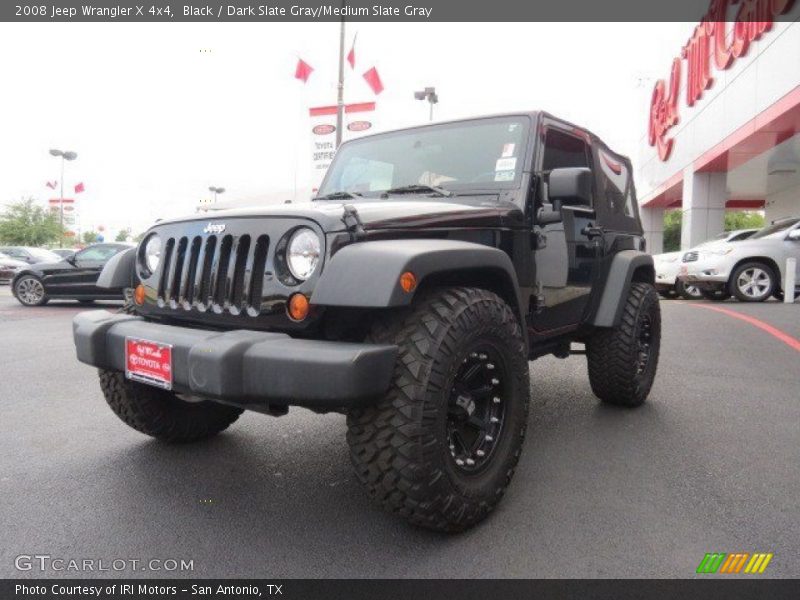 Black / Dark Slate Gray/Medium Slate Gray 2008 Jeep Wrangler X 4x4