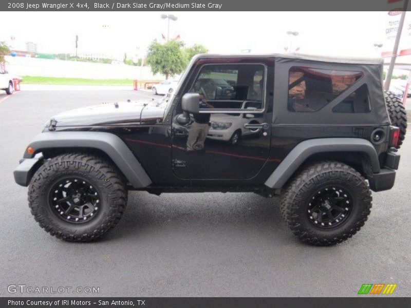 Black / Dark Slate Gray/Medium Slate Gray 2008 Jeep Wrangler X 4x4