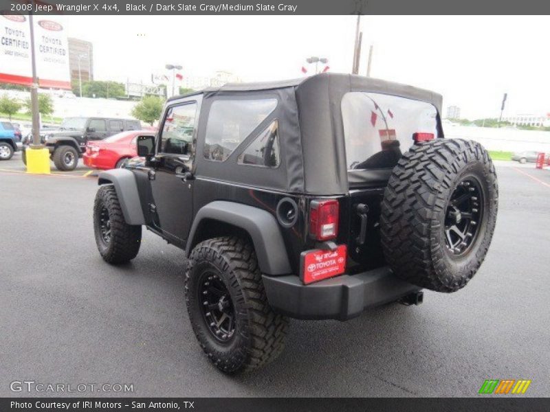 Black / Dark Slate Gray/Medium Slate Gray 2008 Jeep Wrangler X 4x4