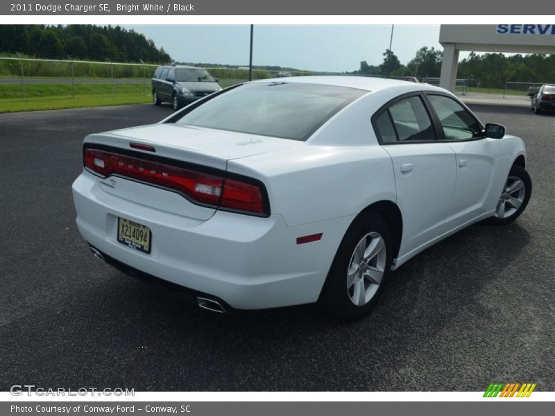 Bright White / Black 2011 Dodge Charger SE