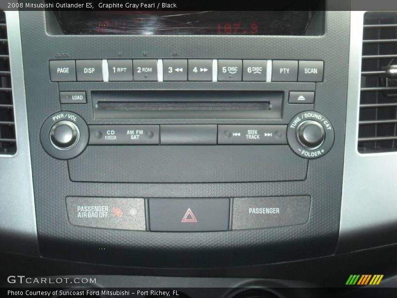 Graphite Gray Pearl / Black 2008 Mitsubishi Outlander ES