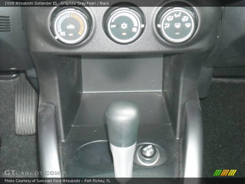 Graphite Gray Pearl / Black 2008 Mitsubishi Outlander ES