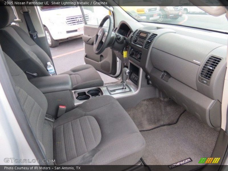 Silver Lightning Metallic / Graphite 2005 Nissan Pathfinder LE
