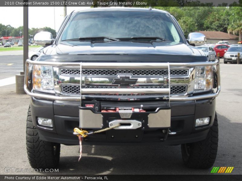 Taupe Gray Metallic / Ebony 2010 Chevrolet Silverado 1500 LTZ Crew Cab 4x4