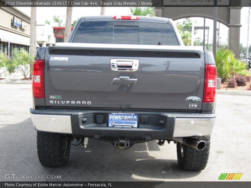 Taupe Gray Metallic / Ebony 2010 Chevrolet Silverado 1500 LTZ Crew Cab 4x4