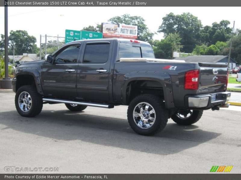 Taupe Gray Metallic / Ebony 2010 Chevrolet Silverado 1500 LTZ Crew Cab 4x4