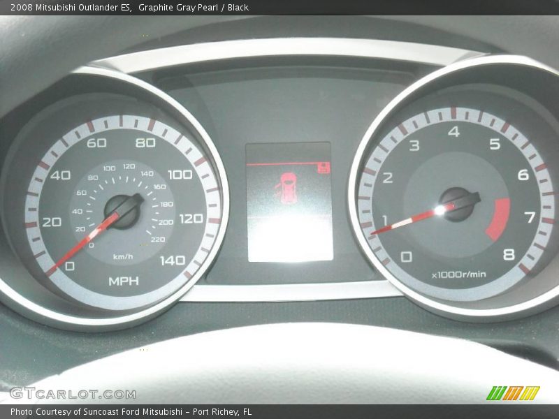Graphite Gray Pearl / Black 2008 Mitsubishi Outlander ES