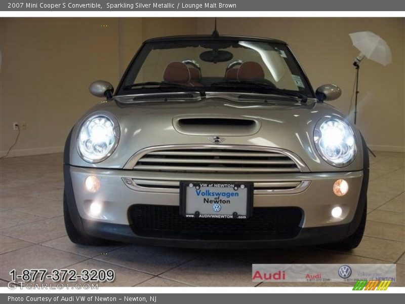 Sparkling Silver Metallic / Lounge Malt Brown 2007 Mini Cooper S Convertible