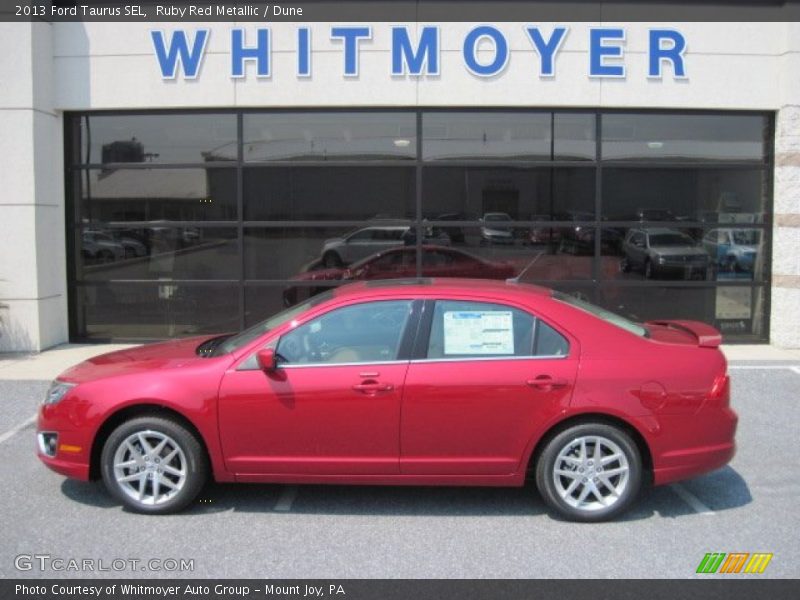 Ruby Red Metallic / Dune 2013 Ford Taurus SEL